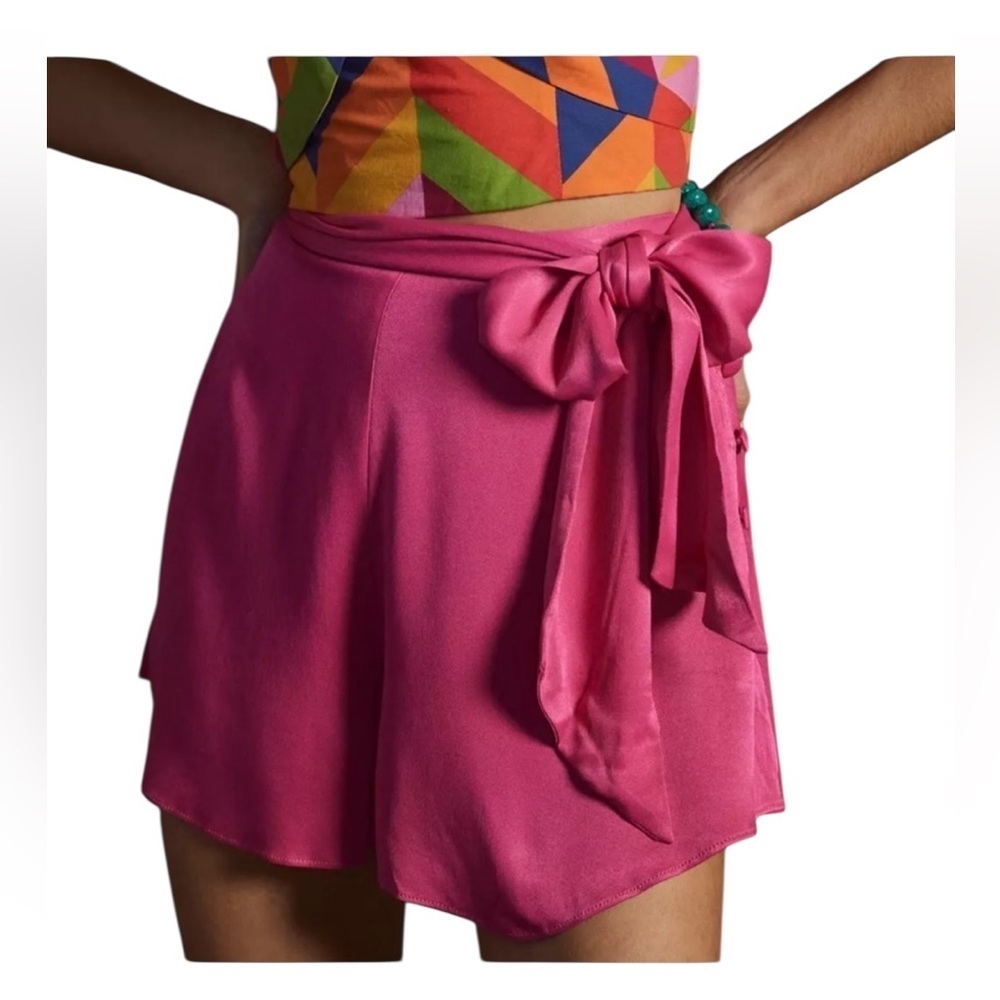 Maeve by Anthropologie Fuchsia Shorts with Bow Accent Size 4